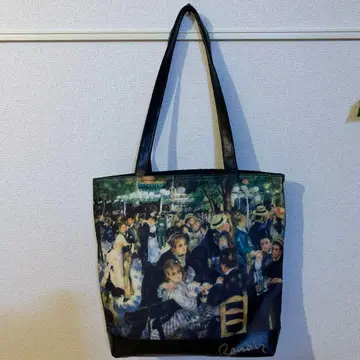 미사용 새상품 Renoir Bag 르누아르 회화 디자인 가방 블랙