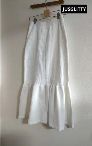 JUSGLITTY 머메이드 스커트 화이트 사이즈2
