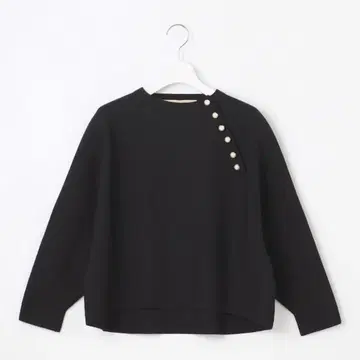 자유구 니트 래글런 홀가먼트 니트 블랙