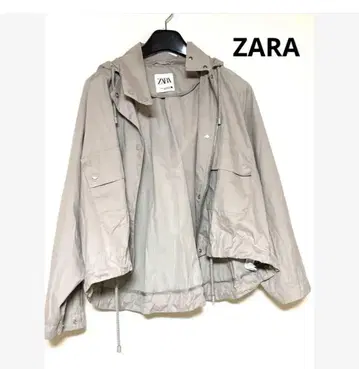 ZARA 베이지 마운틴 후드티 EUR S