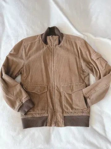 SHIPS 코듀로이 자켓 블루종 카멜 S