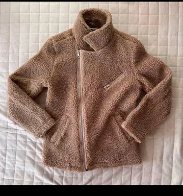 베이지 플리스 집업 자켓 L 라이더스