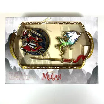 디즈니 스토어 뮬란 핀 배지 세트