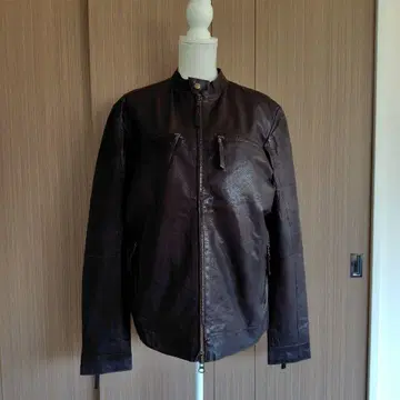 새상품급! 다미코 볼로냐 가죽 자켓 다크 브라운