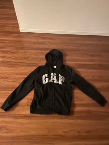 GAP 블랙 풀 집업 후드티