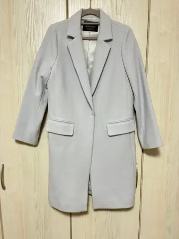 아푸와이저 리셰 라이트 그레이 울 체스터 코트