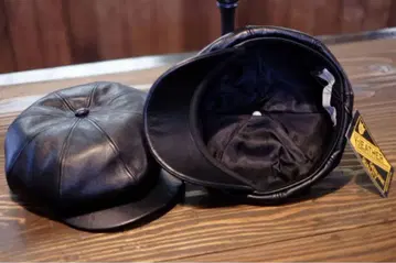 와이투레더 헌팅 캡 스테아 오일 소가죽