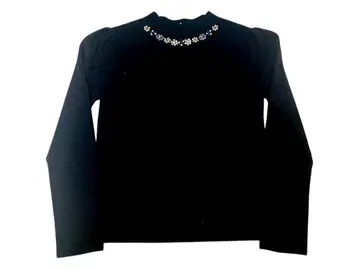 TOCCA/비쥬 하이넥 니트/블랙