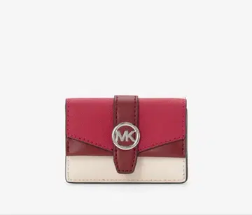 마이클코어스 삼단 접이식 지갑 미사용 새상품 레드