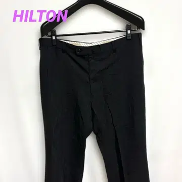 HILTON/힐튼 스트라이프 수트 팬츠