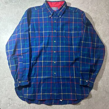USA Pendleton 플란넬 셔츠 L 울 체크