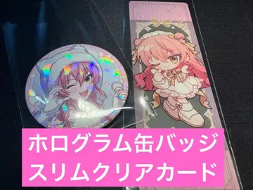 마네키네코 죠가사키 미카 신데렐라 걸스 슬림 클리어 카드 홀로그램 캔뱃지