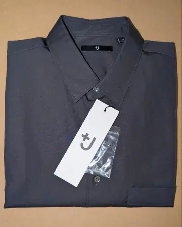 +J 수피마 코튼 셔츠 다크 그레이 UNIQLO 유니클로 질 샌더