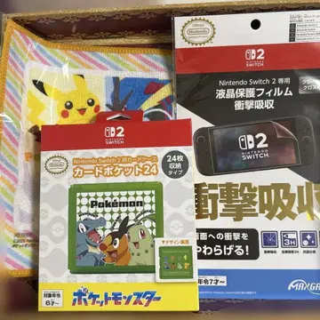 포켓몬 레전즈ZA 미니 타월 손수건 카드 케이스, 필름 새상품 세트