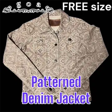 goa 00s 초기 올 패턴 데님 자켓 빈티지 Y2K