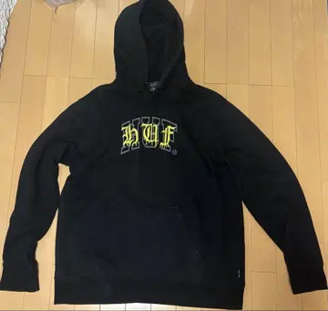 HUF 블랙 후드티 XL