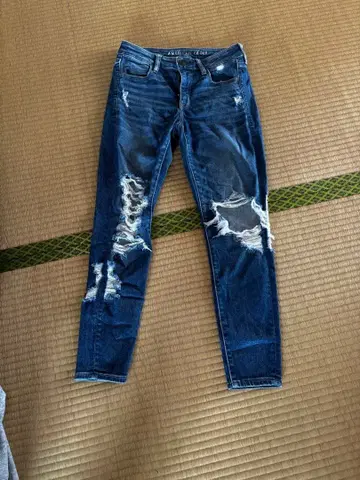 AMERICAN EAGLE 데미지 데님 0 SHORT