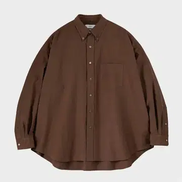 25SS Oxford L/S Oversized BD Shirt BROWN