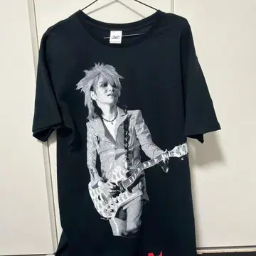 hide 20주년 메모리얼 티셔츠 프린트