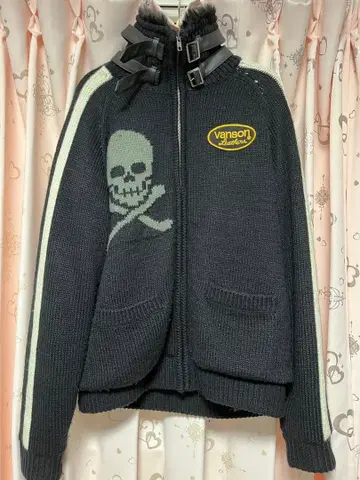 vanson 스컬 디자인 점퍼
