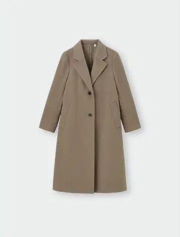 GU 코지 멜톤 테일러드 코트 기장 표준 L 사이즈 브라운