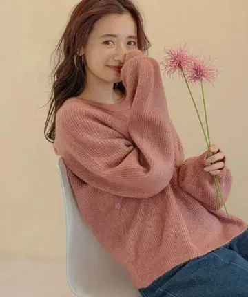 미스티 우먼 아이스크림 크루 니트