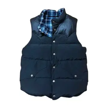 새상품급 BEAMS 다운 베스트 가죽 빔즈 페더