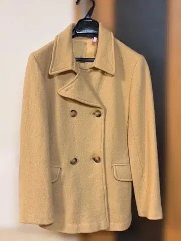 MCM 베이지 울 코트