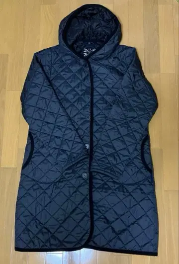 라벤햄 퀼팅 코트 후드