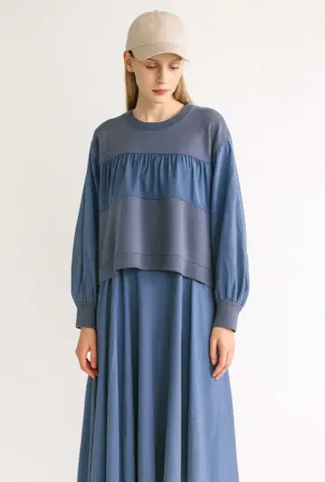 [ Vin ] 미사용 새상품 니트 새틴 원피스