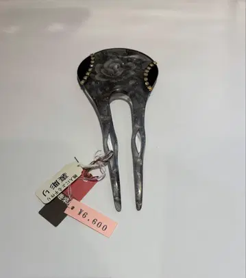 꽃무늬 스톤 장식 헤어 액세서리