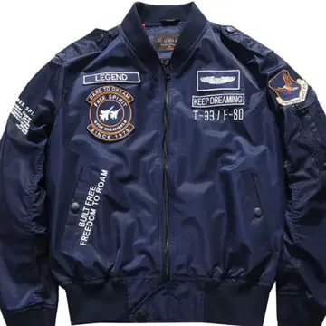 플라이트 자켓 L-2 네이비 자수 포함