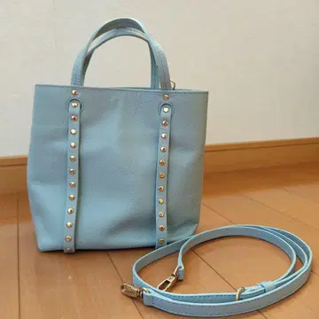 r.steLLA 핸드백 숄더 2way 스터드 스카이블루 blue