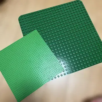 LEGO 그린 컬러 플레이트 2개 세트 (대/소)