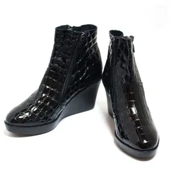 코코 피오레 x 뷰포트 더블 지퍼 숏부츠 네로 블랙