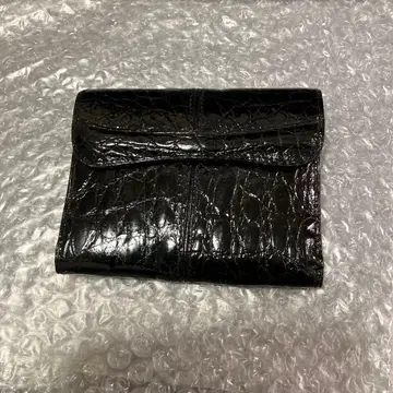 크로커다일 스킨 지갑 블랙