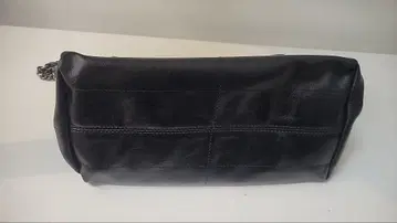 가죽 블랙 숄더백 2컴파트먼트