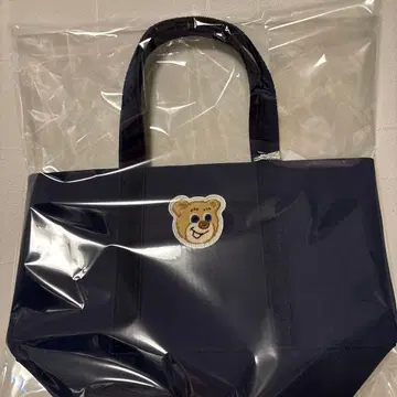 러브러리 바이 페이 올드 테디 와펜 토트백 네이비 새상품