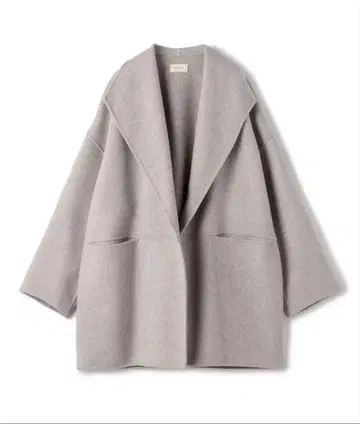 DES PRES 더블 페이스 멜톤 비버 숏코트