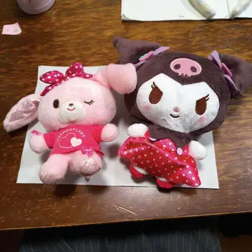 쿠로미 봉봉리본 봉제 인형