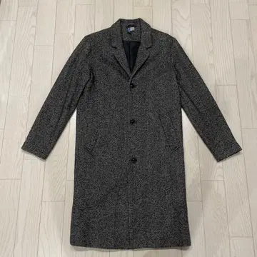 그레이 계열 체스터 코트 트위드풍 H&M