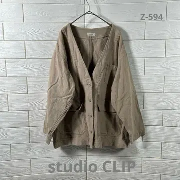 [studioCLIP] 스튜디오 클립 베이지 자켓 프리 면