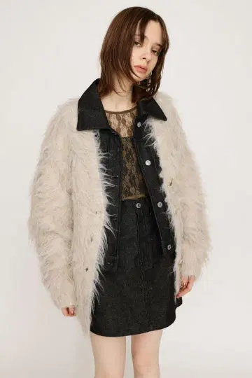 SLY SHAGGY LOOSE 가디건 아이보리 미사용 새상품