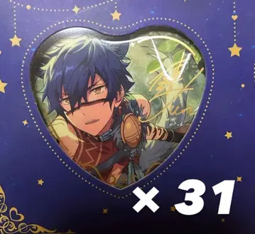 앙스타 사자나미 쥰 경심 하트 캔뱃지 31개