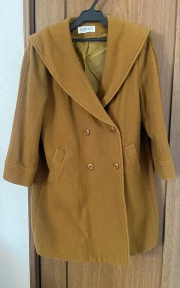 일본제 캐시미어 혼방 코트 카키