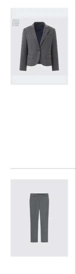 스트레치 테일러드 자켓 그레이 38