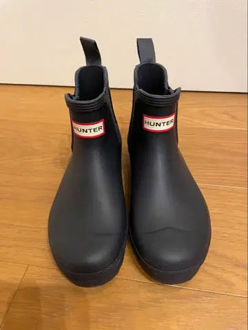 HUNTER 블랙 숏부츠