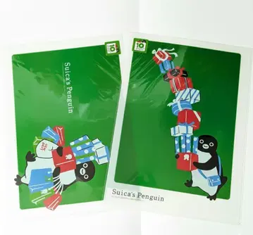 Suica 펭귄 10주년 디자인 클리어 파일 2장 세트