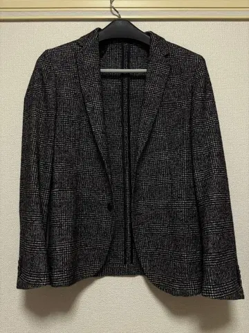 BOSS 테일러드 자켓 체크 무늬