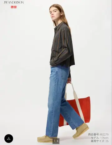 23 UNIQLO JW ANDERS 스트레이트 청바지 BLUE 블루